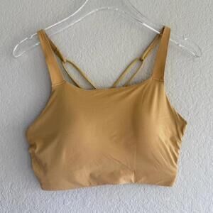 NIKE butter yellow sports bra